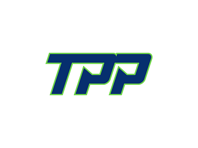 TPP (Tallahassee Prime Pickleball) league lettermark logo pickleball sports