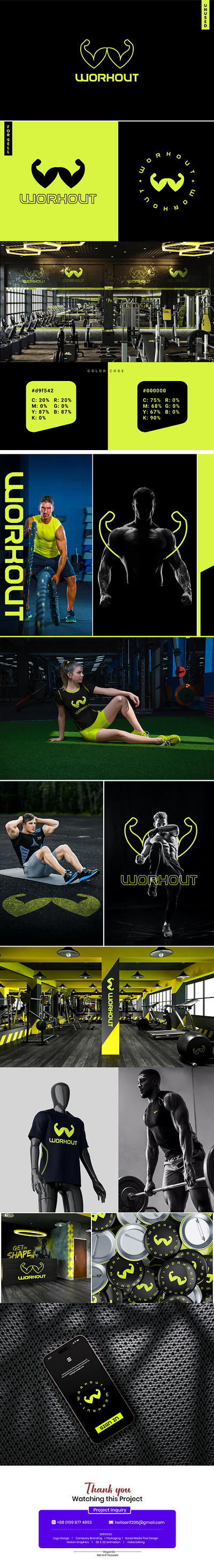 Fitness Logo Design branding design fitness graphic design logo logo design social media social media post workout zym