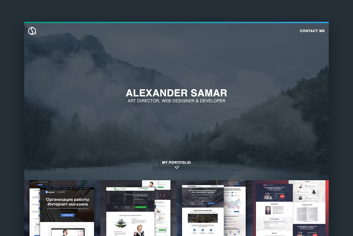Portfolio page by Landing page-template on Dribbble
