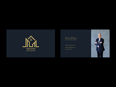 Real estate business card business card graphic design real estate