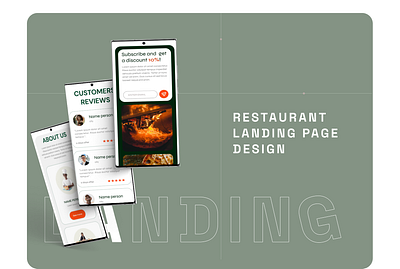 Restaurant - Landing Page Design adobe xd app design design figma graphic design landing page ui web design