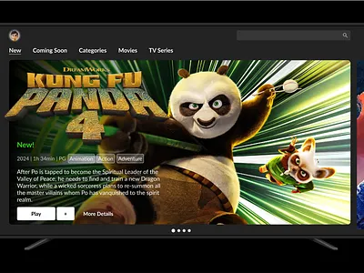 Cine Movie TV App Coming Soon Page app coming soon dailyui design graphic design movie portfolio tv ui ui 048 ui design uidesign uix101 ux ux design