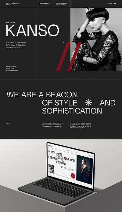 Hair Salon - Website Design adobe xd app design design figma graphic design ui web design