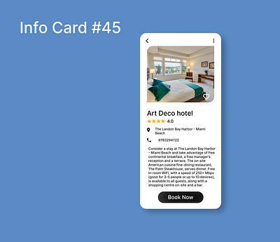 info card #45 #DailyUI dailyui design digitalart graphic design ui uidesign