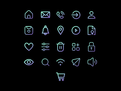 Icons design vector