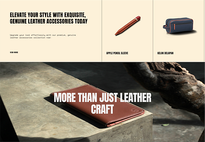 Sapindelick - Landing Page Design accessoris website design landing landing page leather leather bag leather website page ui ui design ux website