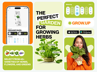 Concept for Smart Plants app app store green greens plants ui ux vegetables