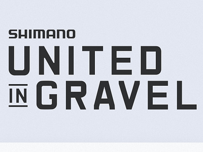 Shimano United In Gravel bicycle bikes brand branding gravel gravel bikes shimano styleguide typography