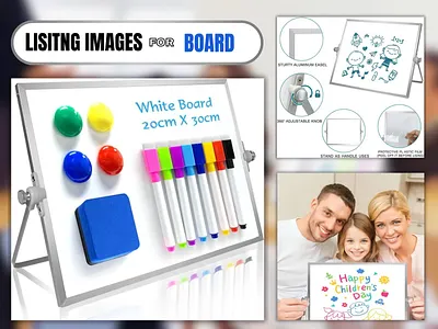 AMAZON 7 LISTING DESIGN FOR WHITEBOARD BRAND. 3d amazon product design animation branding branding designs graphic design logo poster poster design product design ui