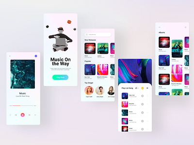 Music App Design app design app screen music