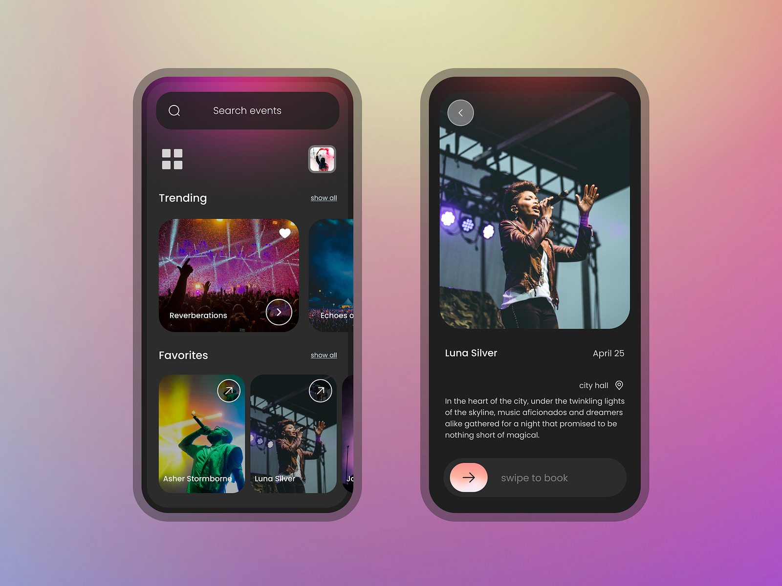 Event App - Mobile UI Design by Omkar Chavan on Dribbble