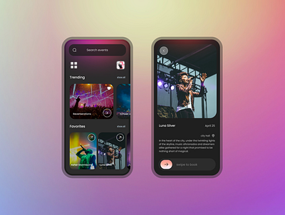 Event App - Mobile UI Design by Omkar Chavan on Dribbble