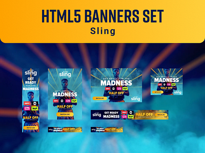 HTML5 Banners Set • Sling