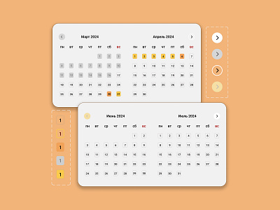 Calendar concept design ux