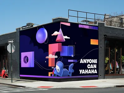 Yahaha — Billboard Design & Illustration billboard branding design graphic design illustration mockup
