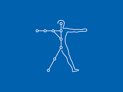 Human Mechanics blueprint branding graphic design human joint logo man mechanics scheme