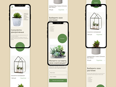 Design concept for an ornamental plant store (3) design ui ux