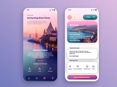 Travel Mobile App branding design graphic design illustration logo ui uiux website