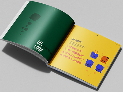 Inki Brand Book app brandbook branding child children design fun graphic design icon illustration line minimal playful retro simple squid ui
