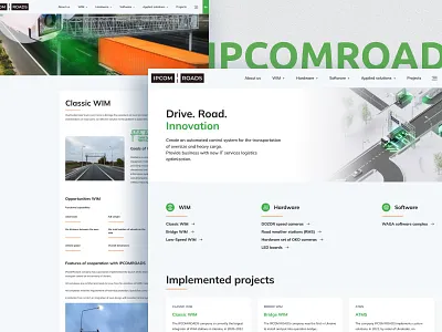 Web Development for Ipcomroads automation cargo transportation design freight ogistics site ux design web web design web development web sire wordpress