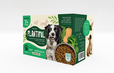 Vegetable Dog Food design dog dog food food packaging green kibble packaging pet pet food
