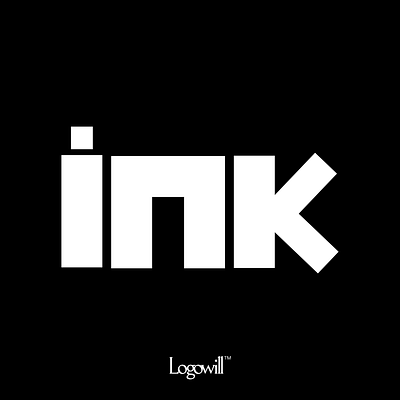 Ink Wordmark Logo branding design logo vector