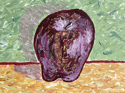 Apple Painting inspired by Van Gogh acrylic acrylic painting apple art artwork design fine art food illustration imposto painting