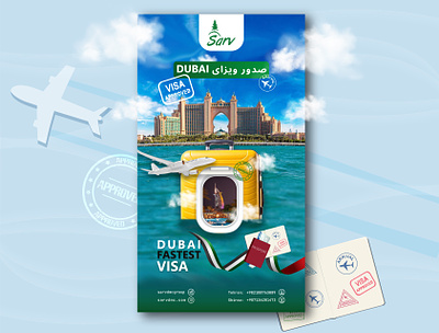 Dubai Visa advertising branding graphic design ui