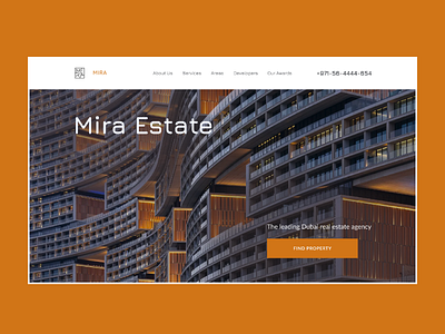 Real Estate Agency Website Design apartment app design dubai estate mail mira mobile real ui ux villa web website