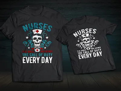 NURSE TYPOGRAPHY T-SHIRT DESIGN nurse day