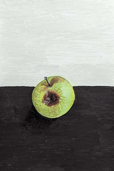 Rotting Apple acrylic acrylic painting apple art artwork design food illustration painting still life