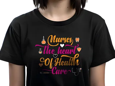 NURSE TYPOGRAPHY T-SHIRT DESIGN clothing