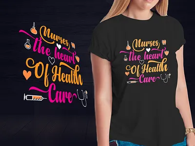 NURSE TYPOGRAPHY T-SHIRT DESIGN clothing