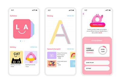 The ABC App app design illustration ios iphone ui ux