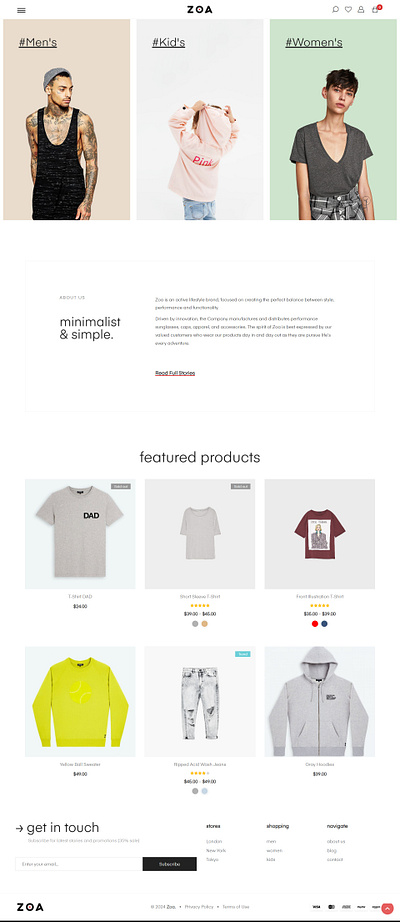 Clothing Store Website-iii design graphic design ui ux website wordpress