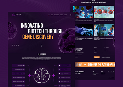 Genesis Innovation - Biotech Website biotech website elementor figma wordpress
