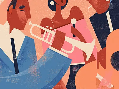 Jazz Classics design graphic illustration jazz label music poster poster design retro vintage