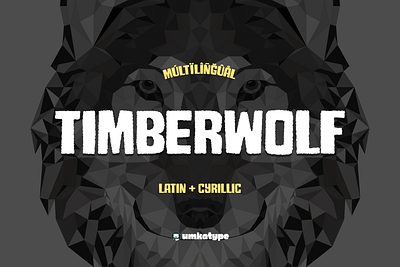 Timberwolf - Eroded Display Font animation childbook font chunky font creative font creative type font design