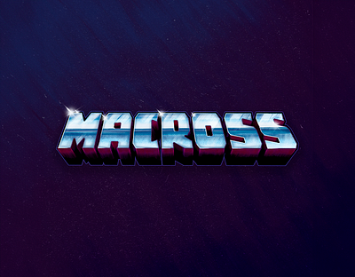 Macross 3d branding graphic design logo logotype macross