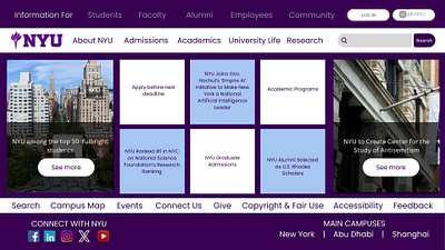 NYU web Redesign