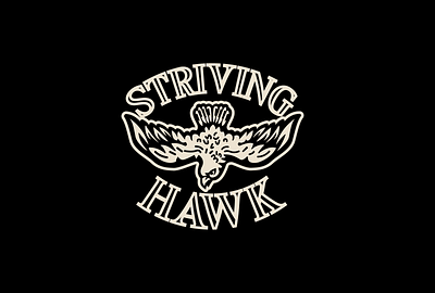 striving hawk 3d animation bird branding design esports graphic design hawk illustration illustrator logo logotype mascot mascot logo motion graphics strive ui vector