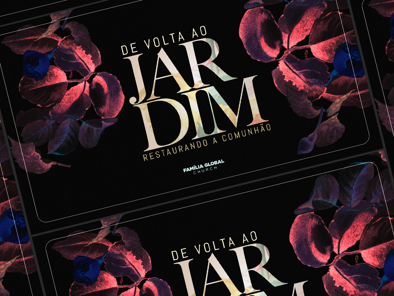 De volta ao Jardim branding church conference conferência design graphic design logo projeção social media