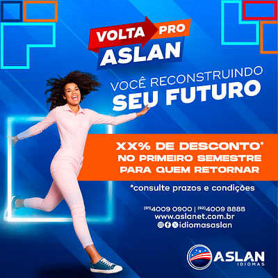 Volta pro ASLAN branding graphic design social media