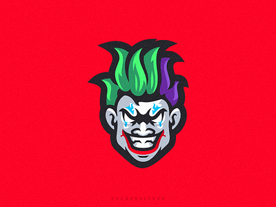 Joker design branding design graphic design identity illustration joker logo mark tshirt vector