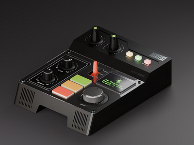 Sound Controller 3d blender model modelling viz