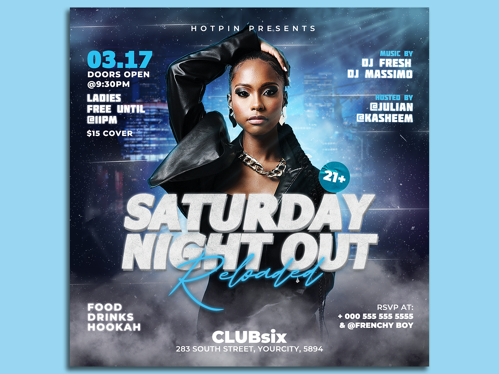 Night Club Flyer Template by Hotpin on Dribbble