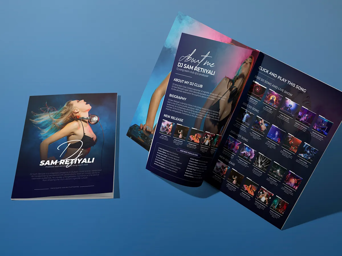Music Brochure Design designs themes templates and downloadable