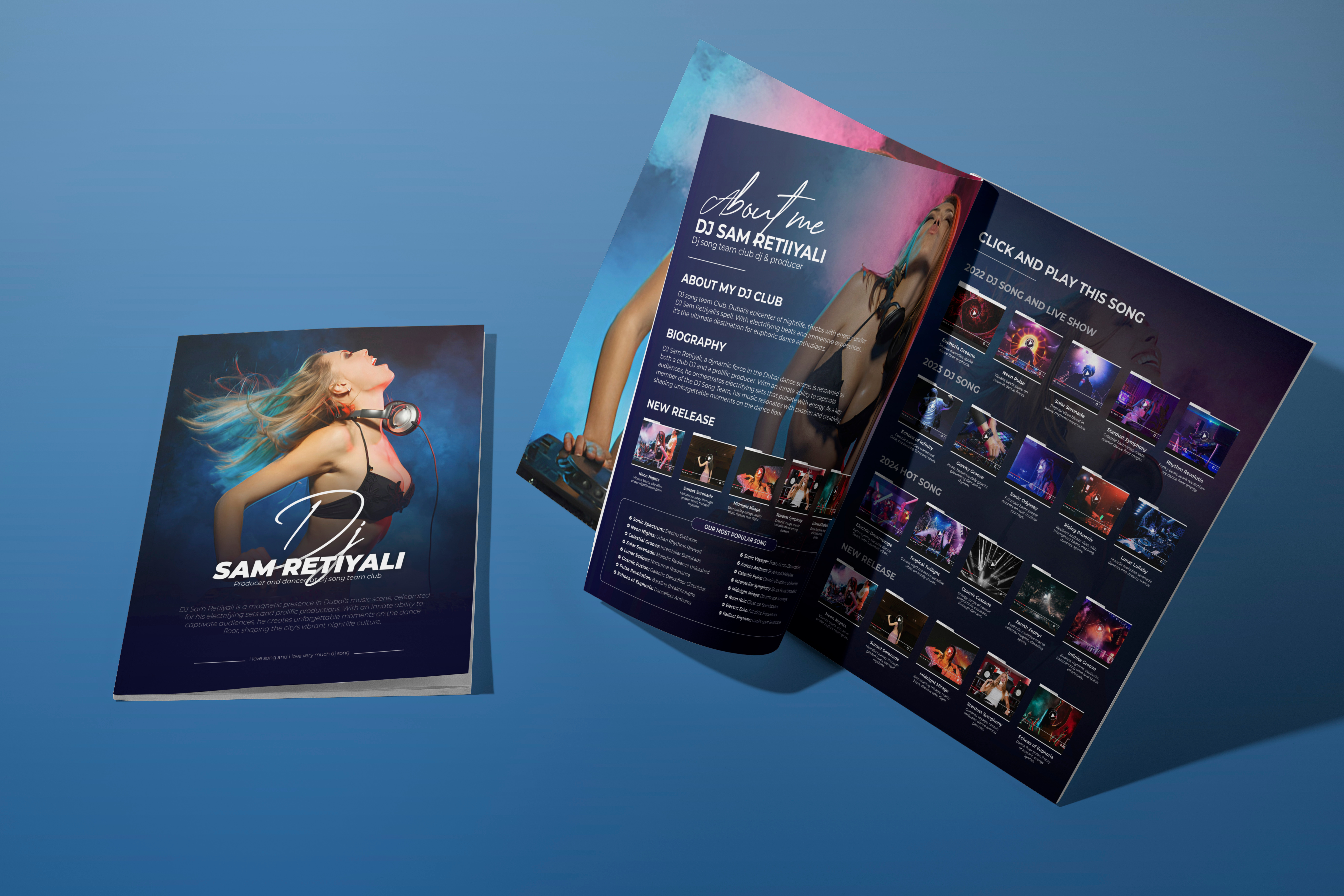 Example of Epk Design | Press Kit | One Sheet 