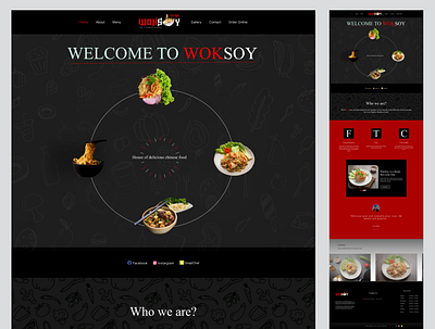 Restaurant Landing Page landing page prototype ui ui ux ux website design