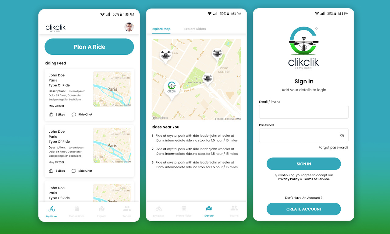 Riding Mobile app - UI UX design by Aftab Ali .dizprime on Dribbble